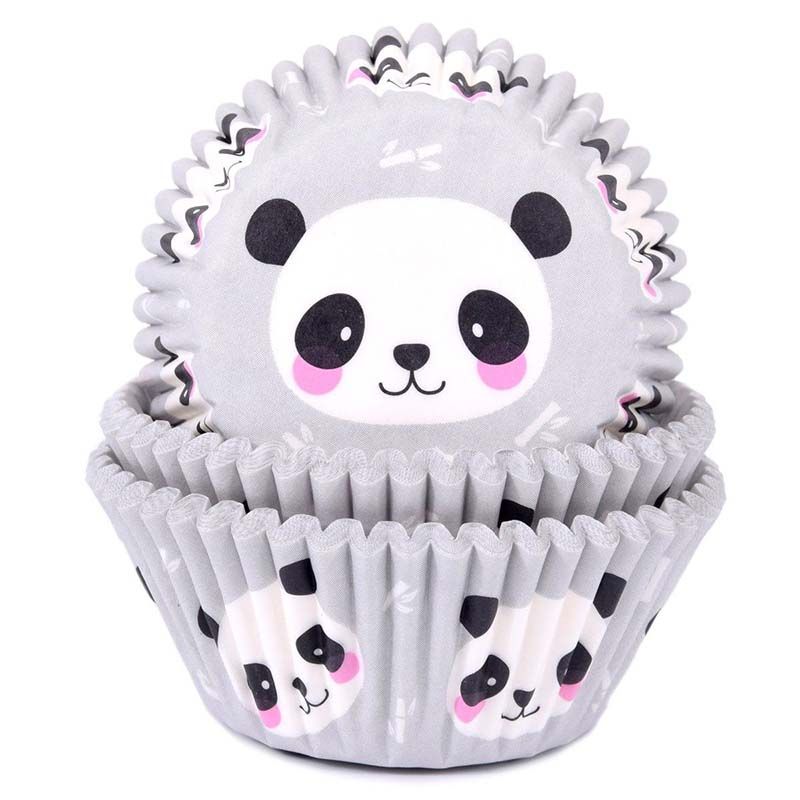 Muffinförmchen Panda